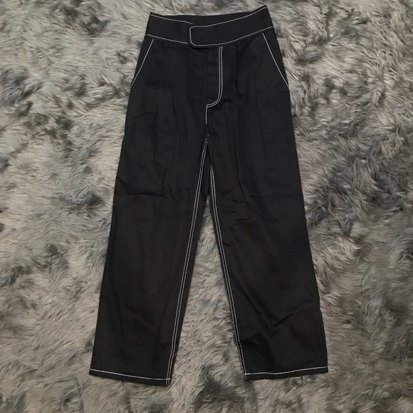 Pants - Black high rise 80s style pants